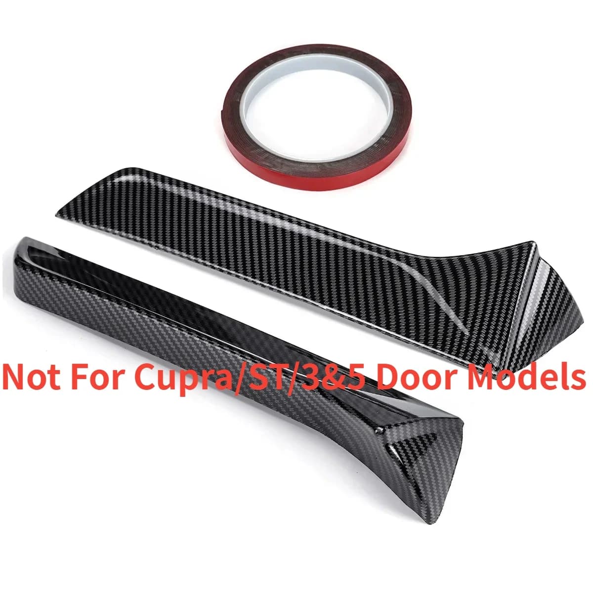 Becquet de lèvre de garniture de fenêtre de voiture pour Seat Leon 5F FR Mk3 MK3.5, 5 portes, aile d
