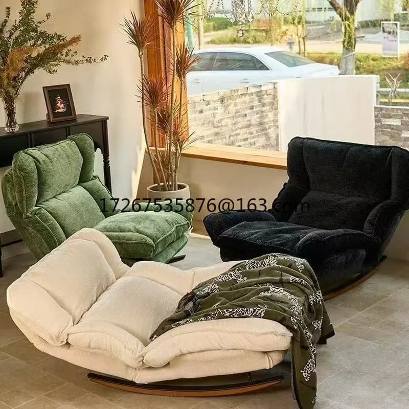 Paresseux canapé inclinable réglable simple canapé chaise maison loisirs balcon chaise à bascule séd