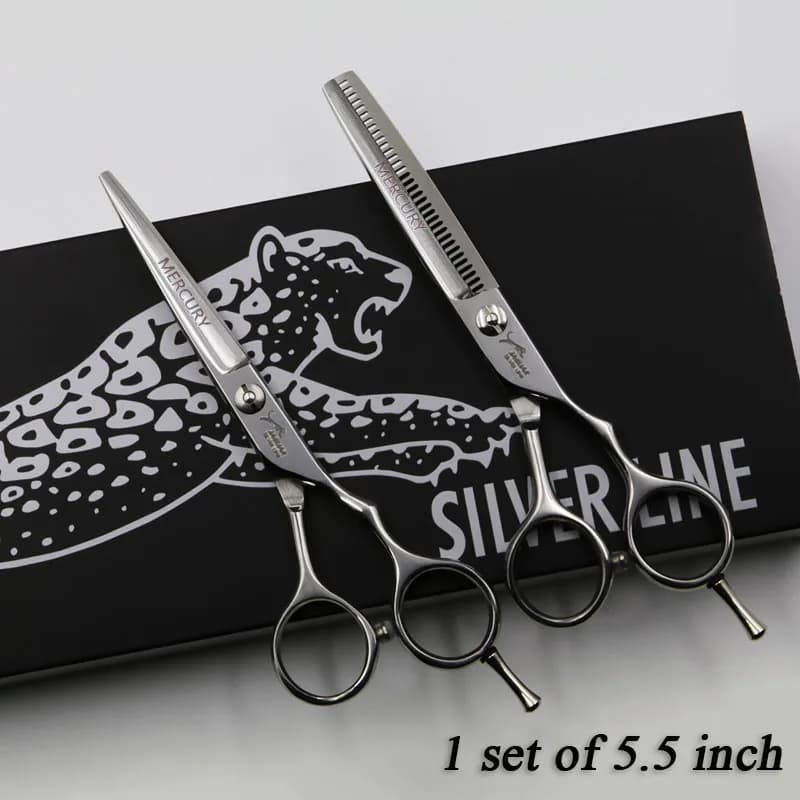 Ciseaux à cheveux professionnels 5/5,5/6/6,5 pouces – Kit de coiffure de haute qualité (ciseaux de c