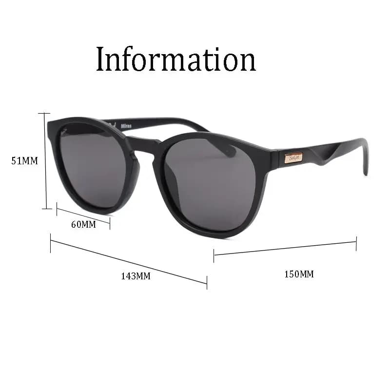 SUNGOD MIRAS Lunettes de soleil miroir bleu Lunettes à verres polarisés pour hommes Lunettes de sole