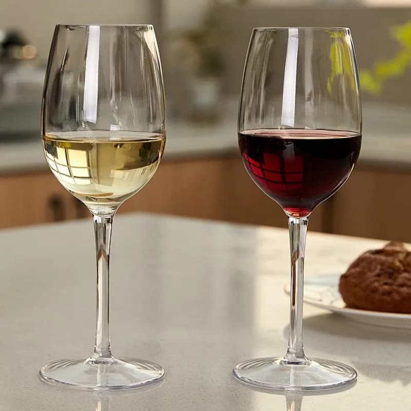 Verres à vin de bordeaux incassables, verrerie en plastique Tritan, extérieur, mariage, anniversaire