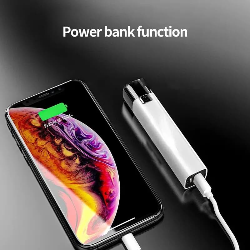 Mini Lampe de Poche Portable 2 en 1 Ultra Lumineuse G3 DulLED, Éclairage d'Extérieur, Power Bank, av