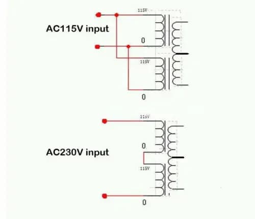 Radiateur à tube ondulé R-Core, 35W, 0-115V x 2 à 170V + 6.3V + 9V x 3, pour AD1865 NOS, DIY
