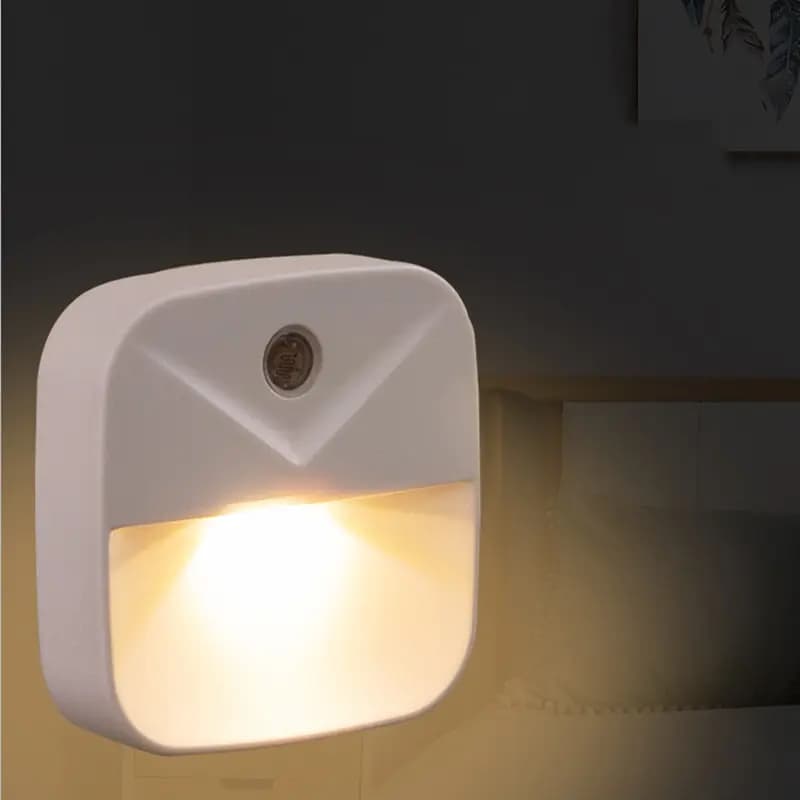 Veilleuse LED avec capteur de contrôle de la lumière sans fil, prise UE, veilleuses pour bébé, enfan