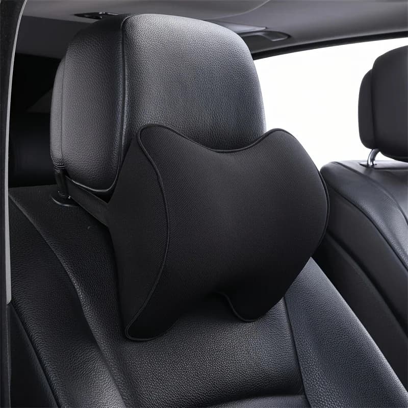 1 oreiller de voiture en os confortable, oreiller de cou en mousse à mémoire de forme, confort de co