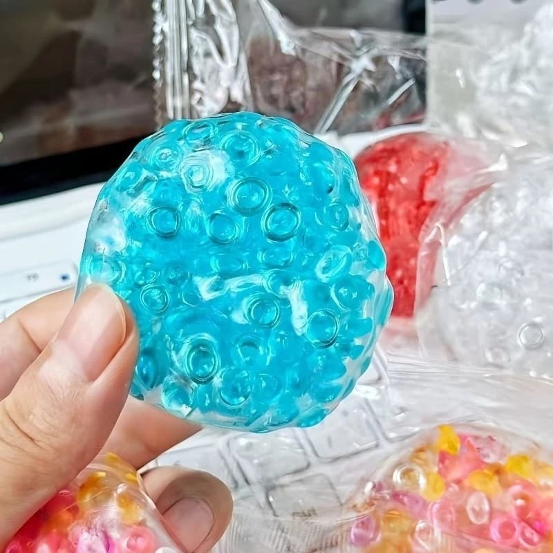 Boules Squishy perles de glace jouet à presser Super doux Mochi Fidget jouets jouet à rebond lent po