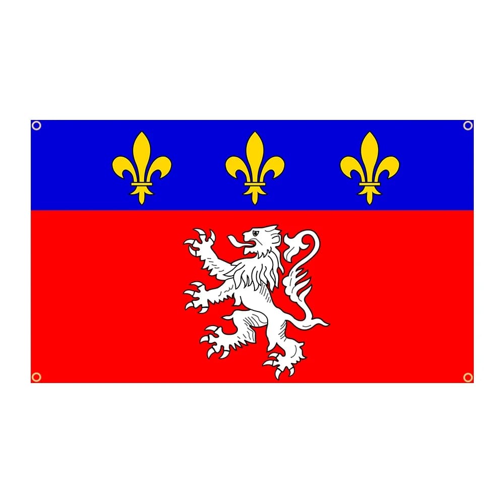 90x150 cm Lyonnais Lyon drapeau Polyester imprimé bannière maison ou extérieur pour décoration tapis