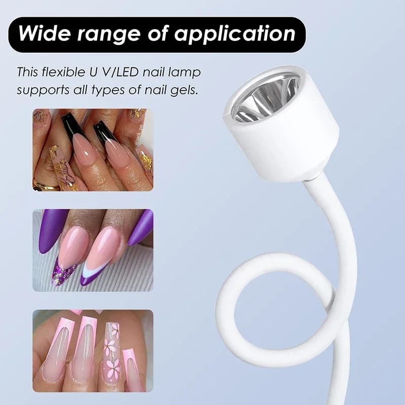 Mini sèche-ongles UV LED lampe à ongles pliable USB lampes de polymérisation lampe de bureau pour ve