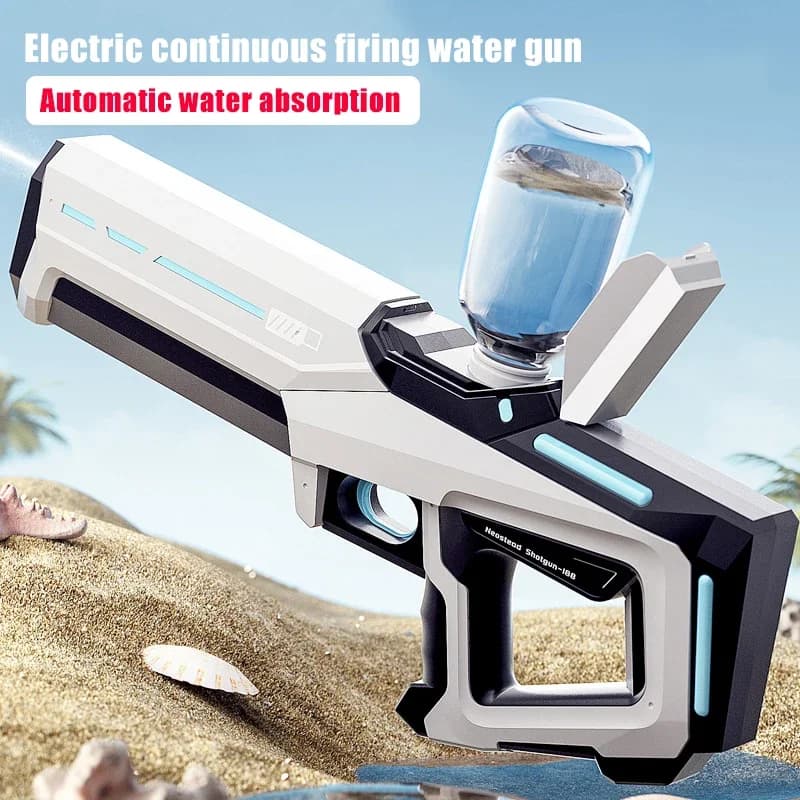 Pistolets à eau électriques pour adultes, aspiration automatique, blasters, injuste, Squ343, jouet d