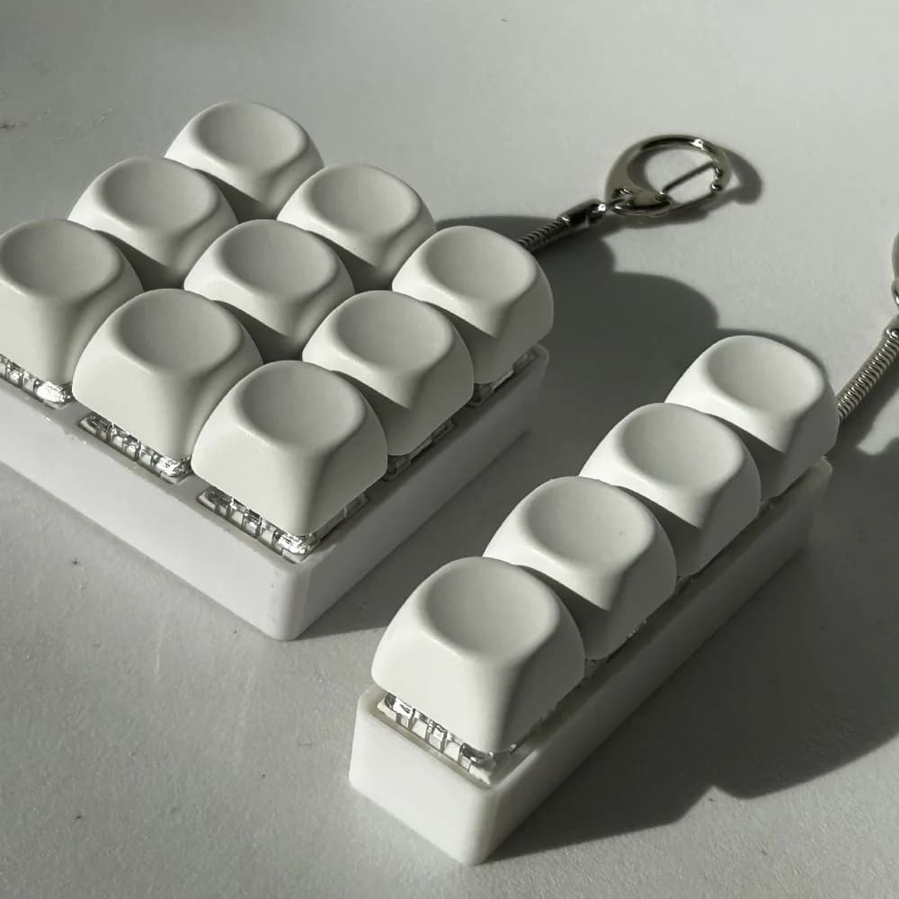 Relaxant bricolage clavier Fidget porte-clés touches bouton doigt clavier capuchon 4/9 touches soula