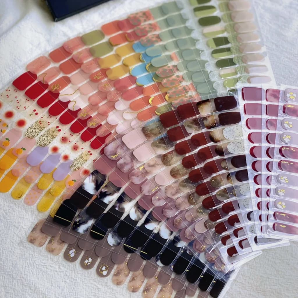 Enveloppes semi-durcies pour ongles en Gel rapide, autocollant solide pour ongles, couverture complè