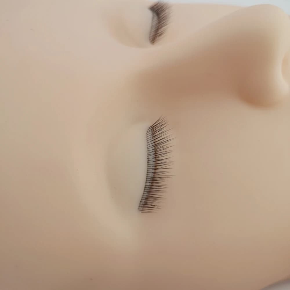 Tête de Mannequin 4D pour la Pratique de l'Extension des Cils, Outils de Formation au Greffage avec 