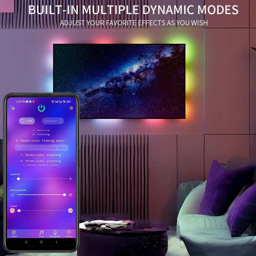 WS2811 WS2812 Bluetooth RGBIC LED Contrôleur 2.4G 24 prédire Télécommande Bluetooth Andrea For WS281