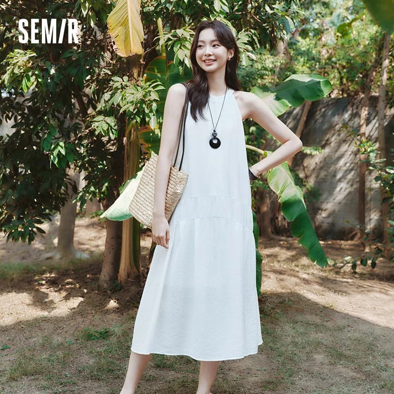 SEMIR-Robe Longue à Deux Voies pour Femme, Tenue de Plage, Dos aux, avec Nministériels d Papillon, p