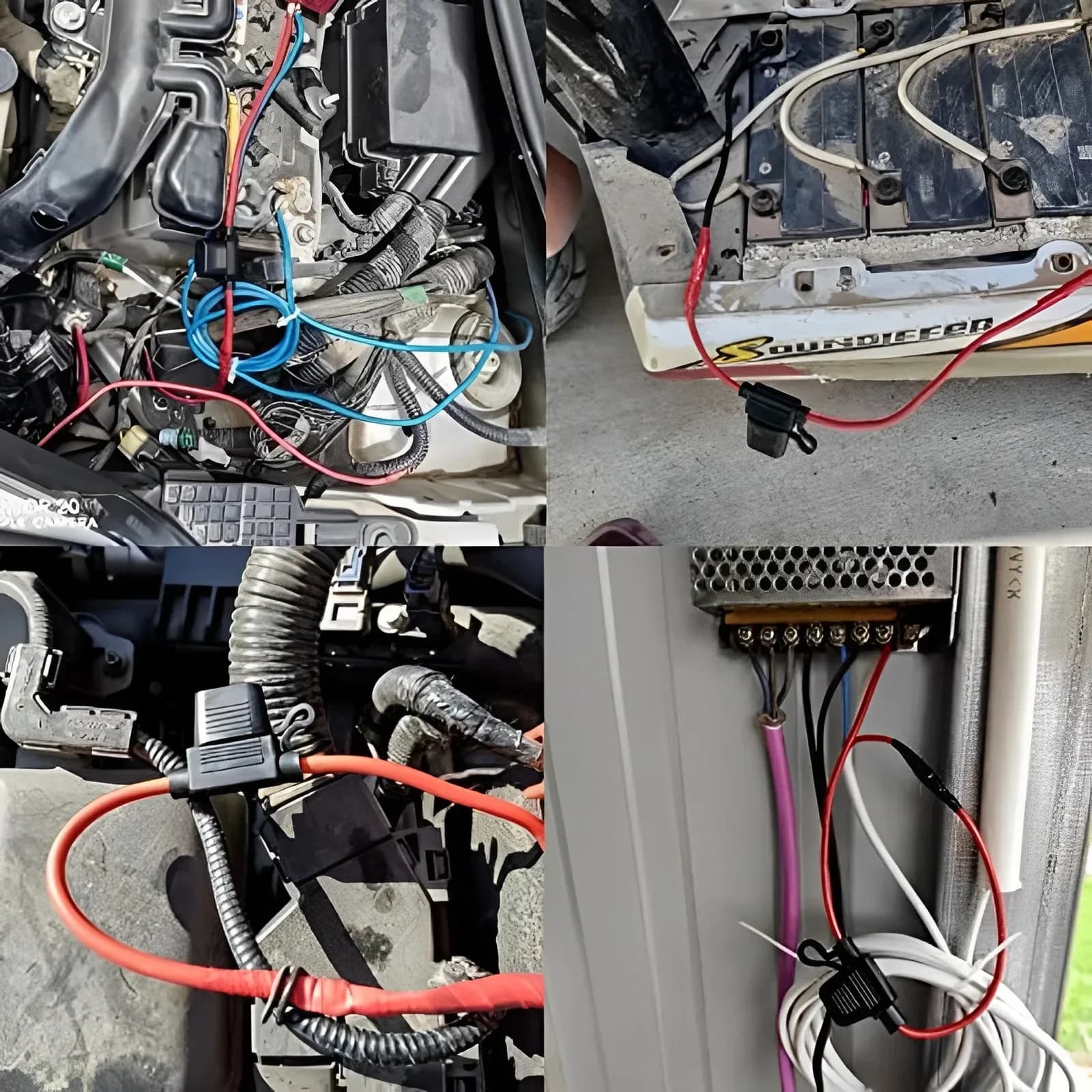 5 pièces 14AWG voiture Mini boîte à fusibles Type de lame en ligne porte-fusible étanche pour 2V 30A