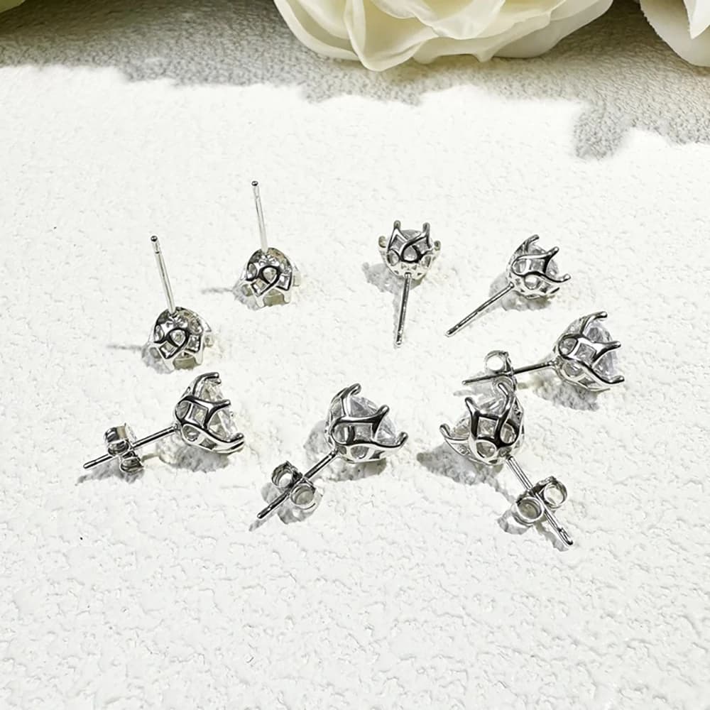 JoyceJelly 1/2/4CT VVS D couleur Moissanite coupe russe 8H8A laboratoire diamant boucles d'oreilles 