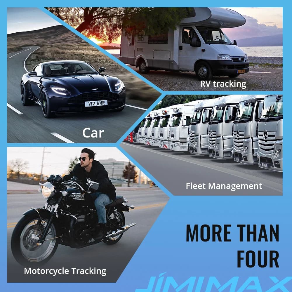 JIMIMAX VL103D/M Mini localisateur 4G télécommande voiture GPS Tracker alarme pour moto RS485 en tem