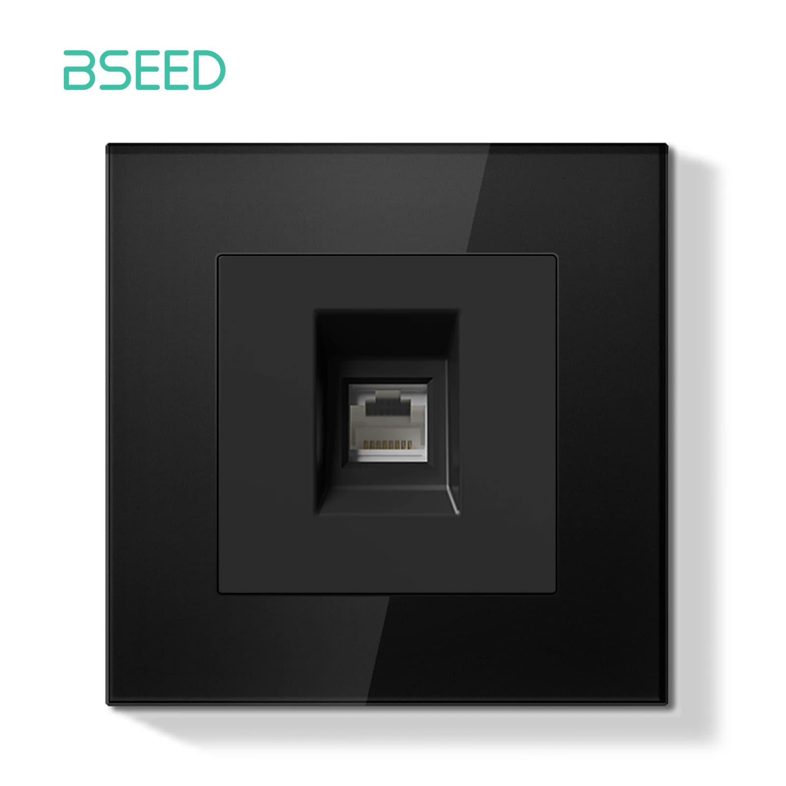 BSEED double prises Internet prise murale simple CAT6 prises de courant ue Plus données réseau conne