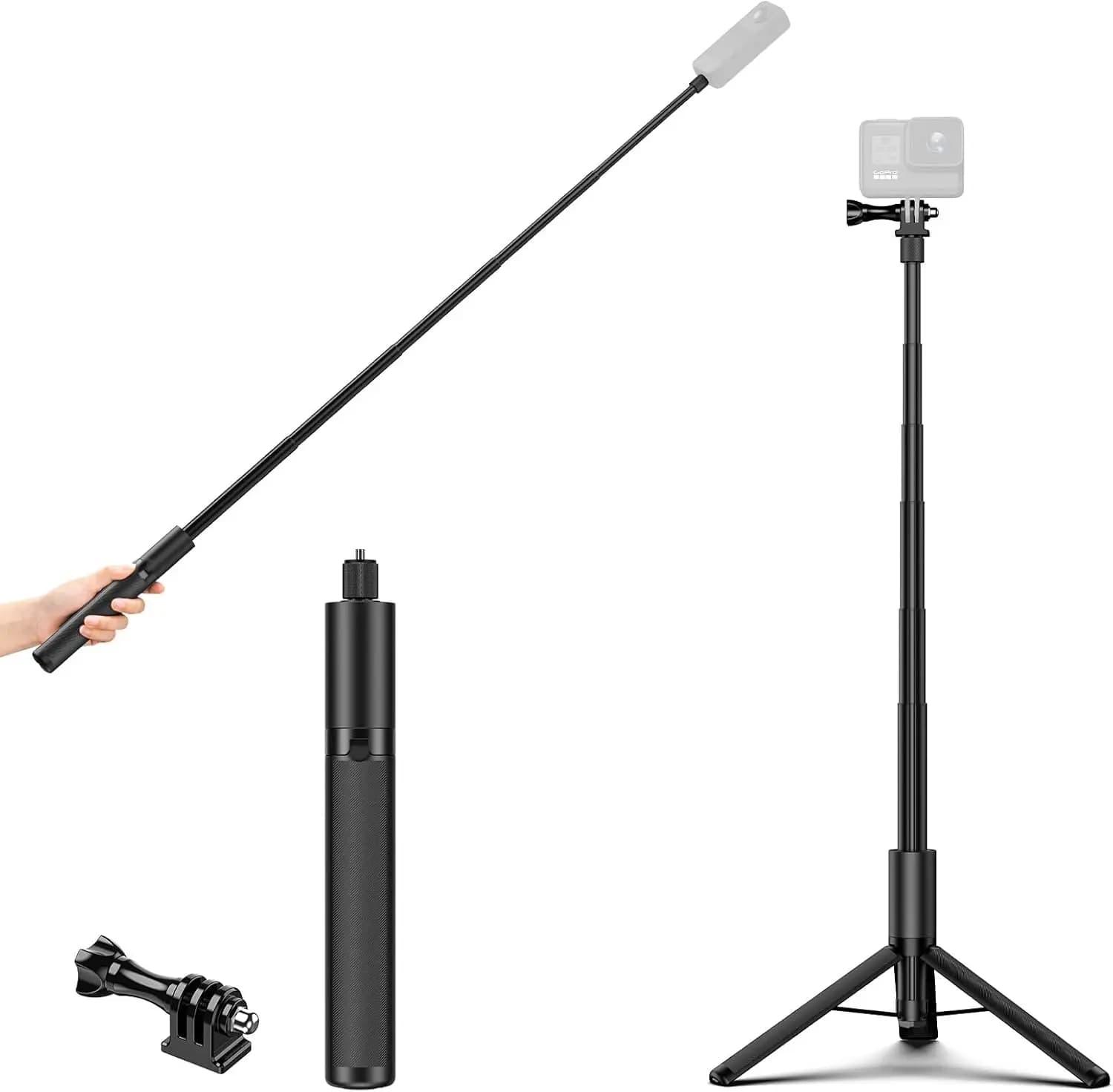 Insta360 2-en-1 perche à Selfie Invisible + trépied pour X5 X4 Ace Pro/X3 / ONE X2 / ONE RS / R / GO