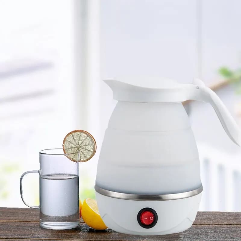 600 ml de voyage domestique chauffe-eau théière bouilloire électrique pliable portable 220 volts et 