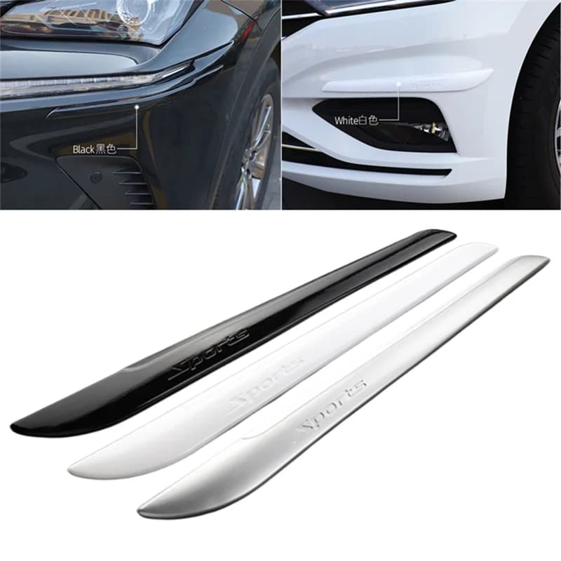 Protecteur de pare-chocs avant et arrière de porte de voiture, 2 pièces, autocollants de protection 