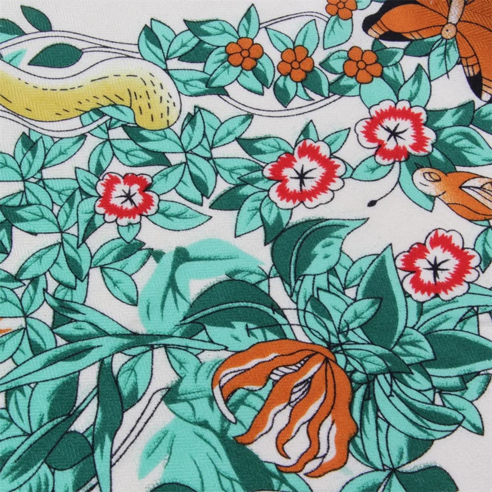 Cachemire soie écharpe concepteur imprimé luxe Pashmina châles pour femmes bords roulés à la main ét
