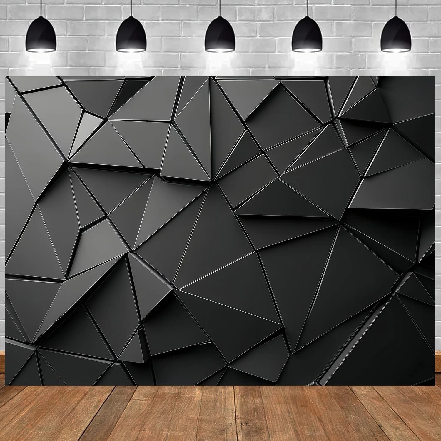 Fond triangle géométrique multifonctionnel – adapté au salon, une chambre à coucher, une décoration 