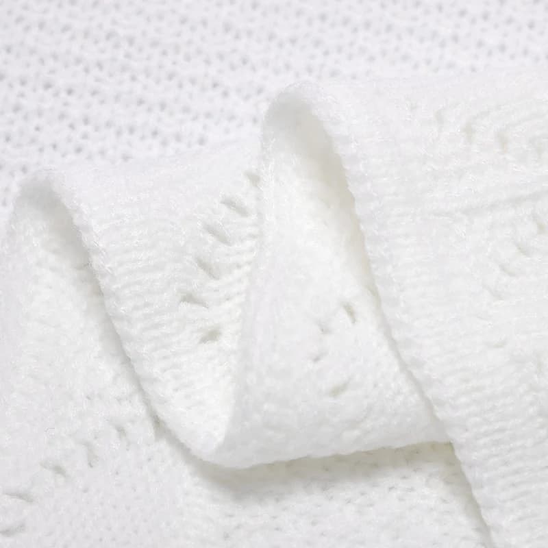 Couvertures tricotées pour bébé 100x80cm, légères et respirantes, pour nouveau-né, couette de récept