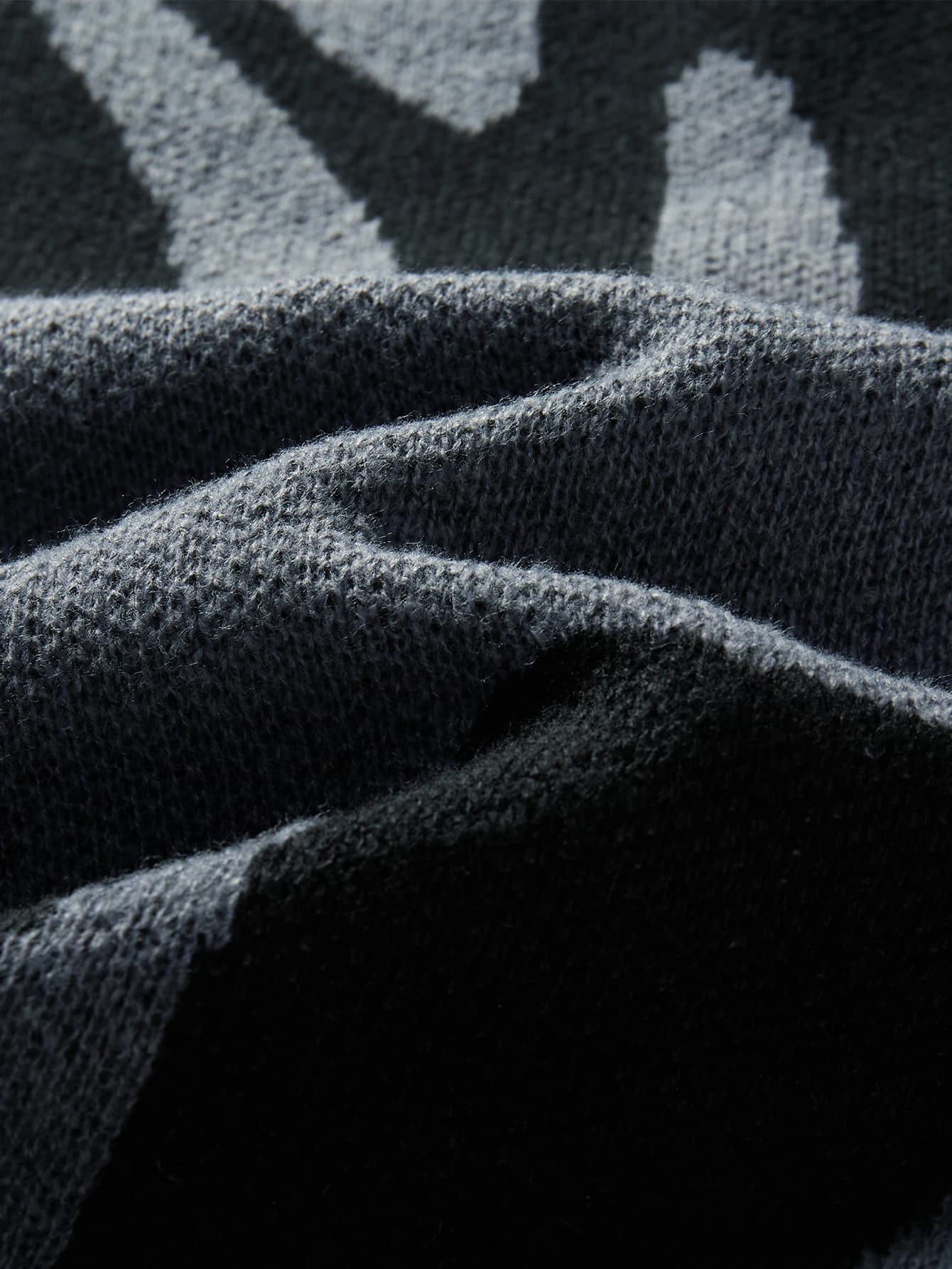 Pull à motif Jacquard irrégulier pour homme, pull décontracté, col rond, tricot bloc de couleurs, no