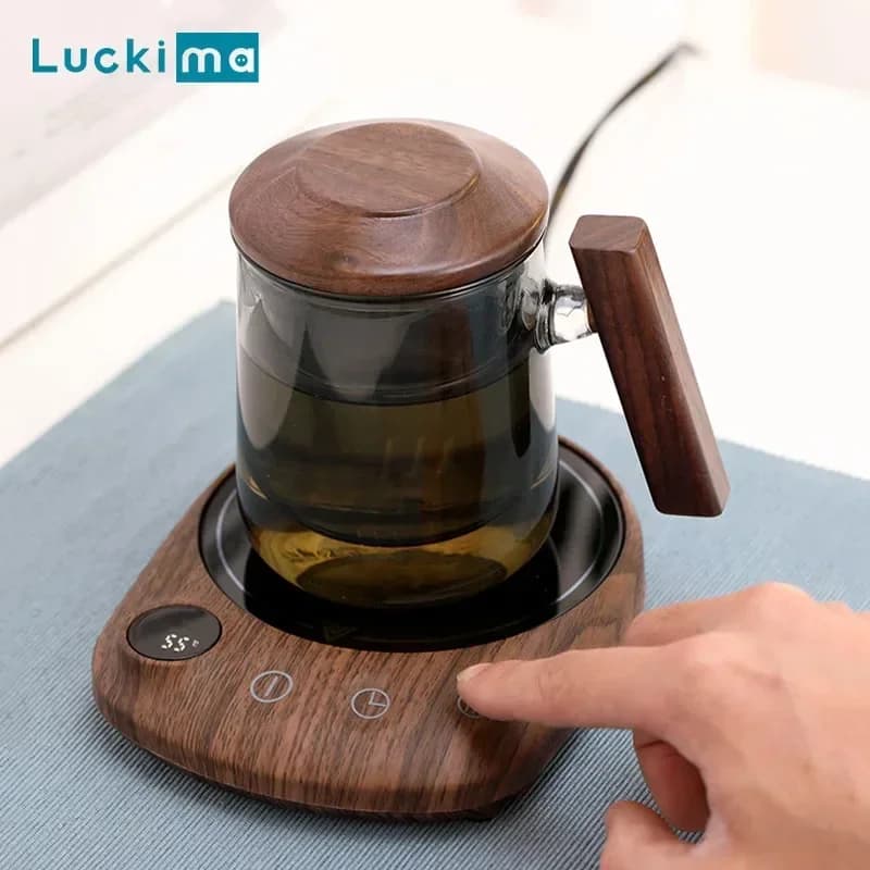 Plaque chauffante électrique pour boissons, 200W, chauffe-tasse intelligent pour thé au lait, café, 