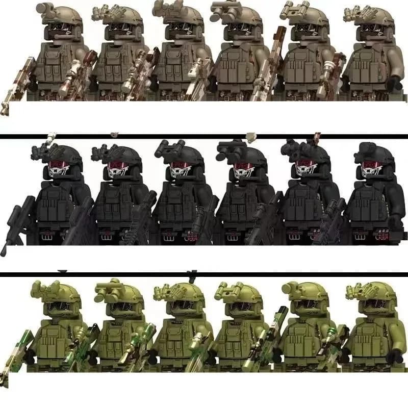 Forces spéciales militaires, soldats de la police, armes militaires, jouets et cadeaux pour les figu