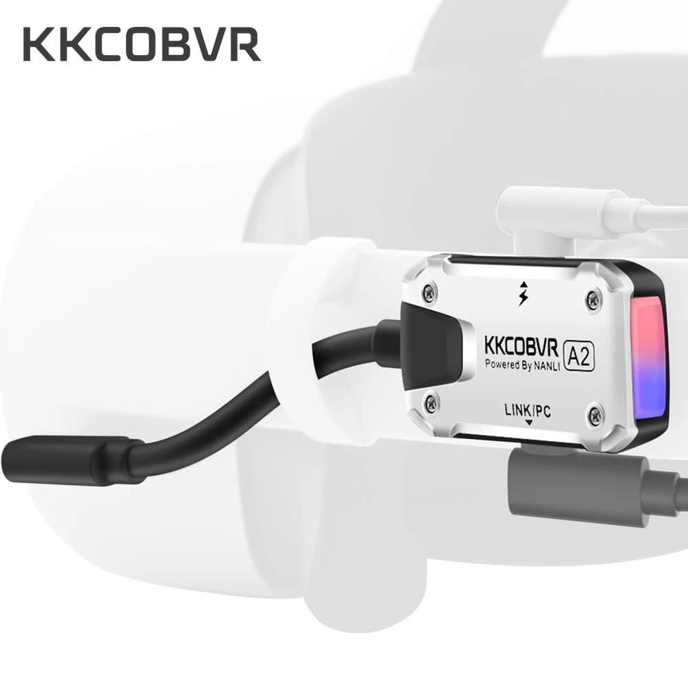 KKCOBVR A2 est compatible avec Quest 1/2/ProPico4 VR lien câble adaptateur transfert de données char