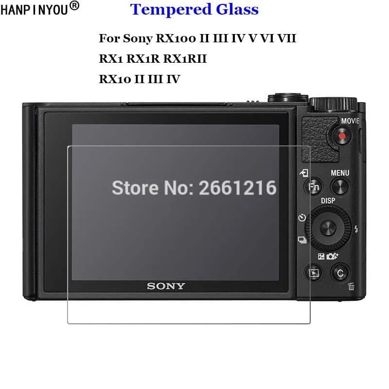 Film de protection d'écran de caméra en verre trempé 9H 2.5D, pour Sony DSC-RX100 V VI VII RX10 RX1R