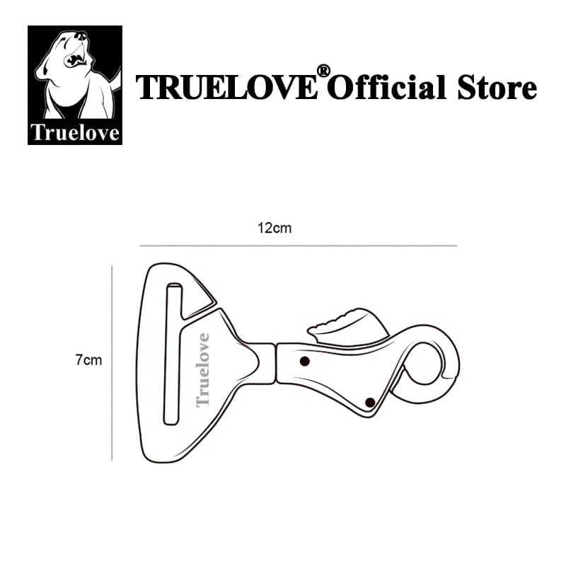 Truelove ceinture de sécurité de voiture boucle de sécurité collier ou harnais léger en alliage d'al