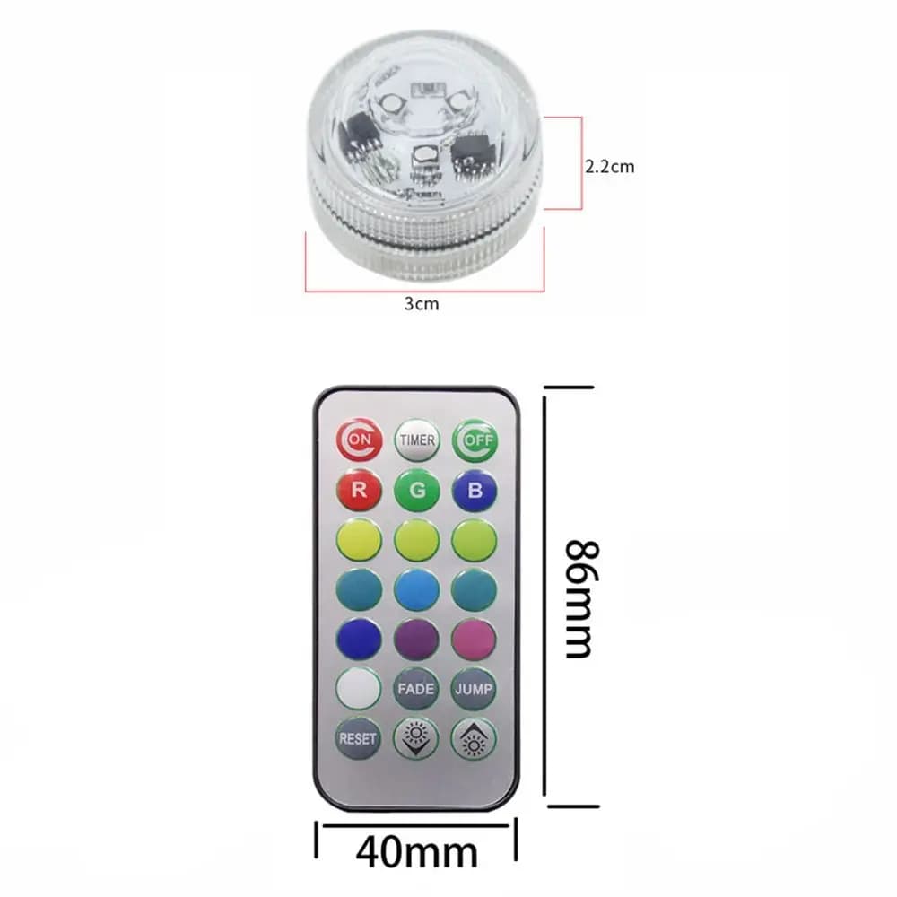 SubSN-Lumières LED RVB étanches, lumière sous-marine pour mariage, chauffe-plat, bain à remous, sécu