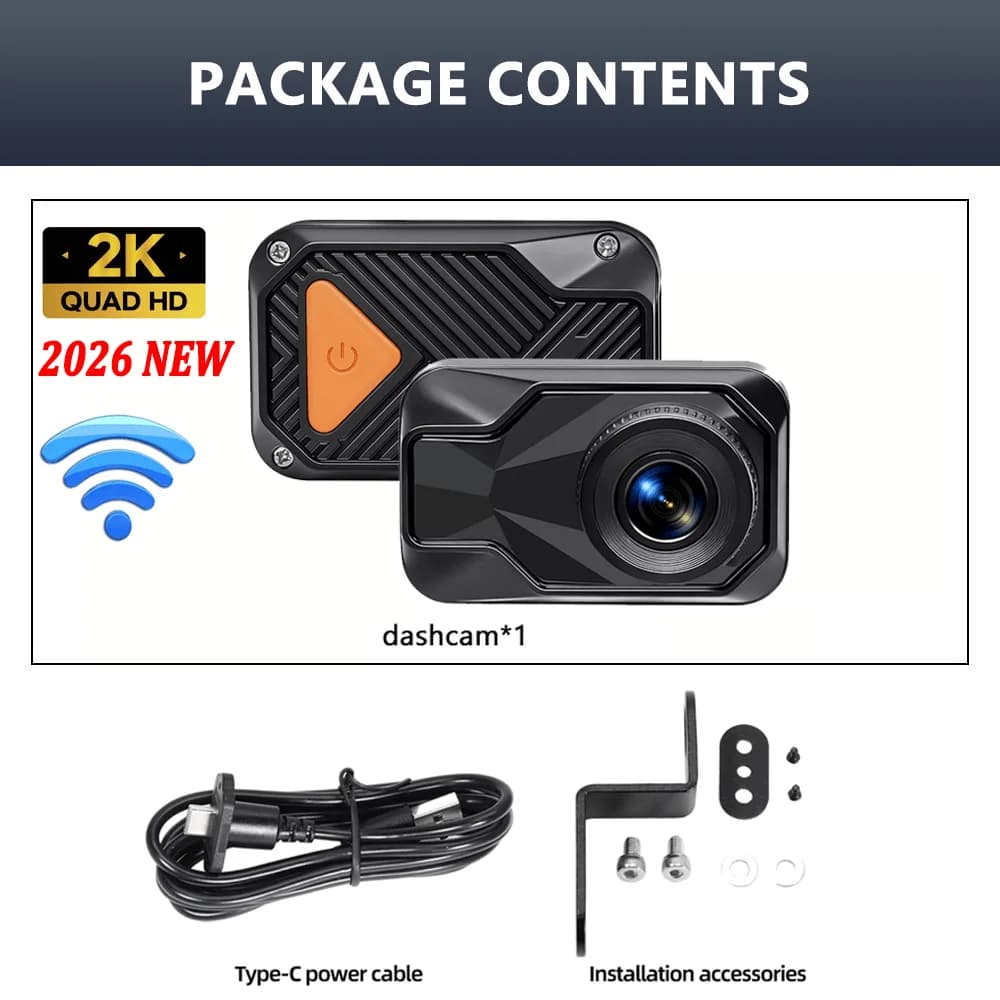 Nouvelle Caméra de Conduite Moto 2K HD IP67 pour Vélo Électrique, VTT et Moto – Caméra de Casque Ext