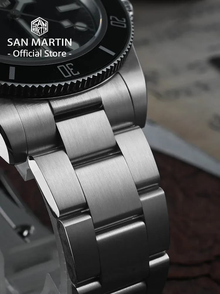 San Martin – montre de plongée rétro de luxe pour hommes, 40mm BB58, NH35, automatique, mécanique, s