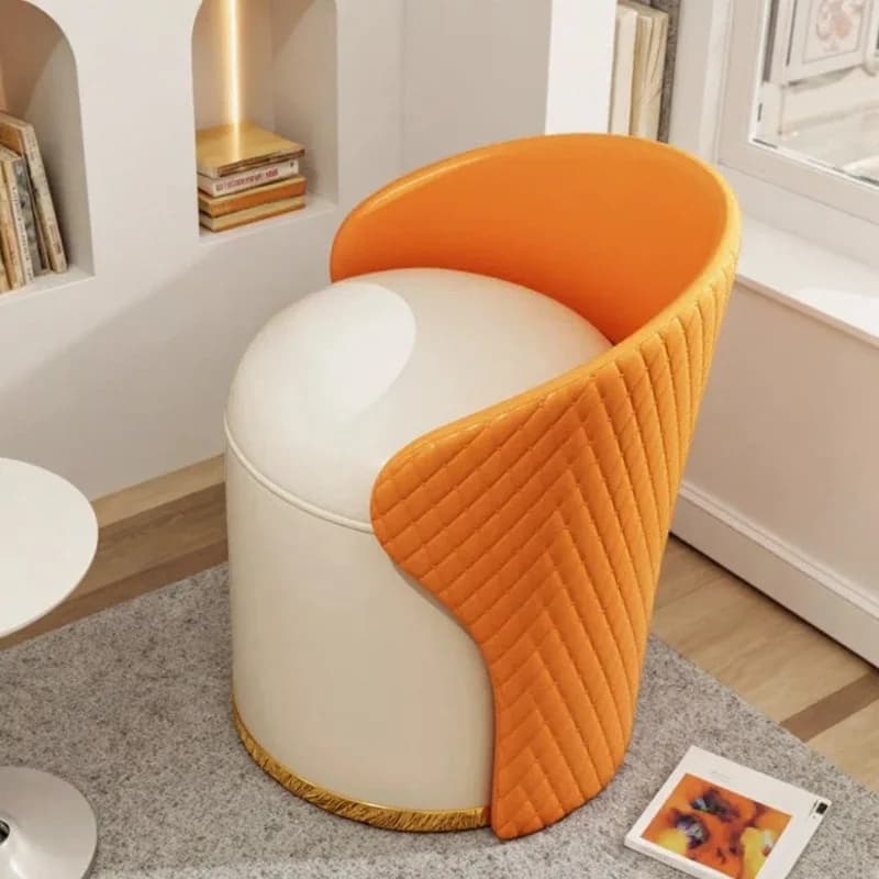 Tabouret de coiffeuse de luxe pour chambre à coucher, chaise de maquillage tendance, chaise de coiff