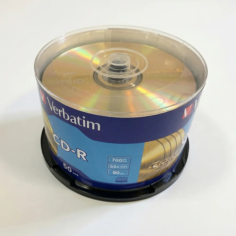Verbatim CD-R disque série or disque CD argent vierge disques CDR 80min 700 mo 52X 50 paquets