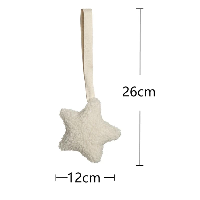 JOSilicone-Attache-sucette pour bébé sans BPA, attache-tétine Sherpa étoile lune, accessoire pour no