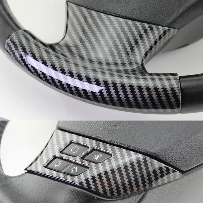Autocollant de décoration de panneau de volant de voiture en fibre de carbone pour BMW Série 1 3 E87
