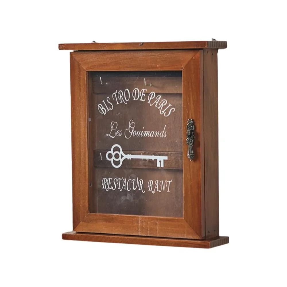 Décoration murale, porte-clés vintage, armoire à clés en bois rustique, porte-clés mural, boîte de r