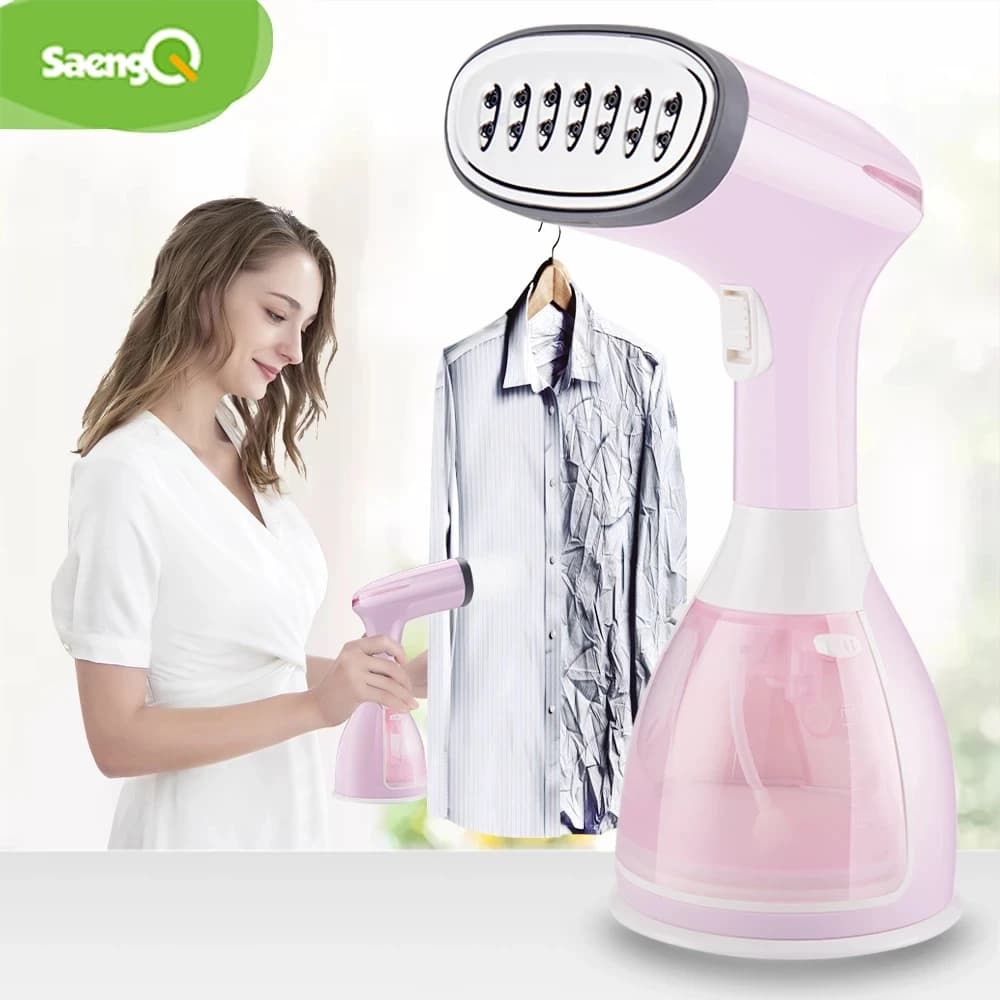 SaengQ Défroisseur vapeur portatif pour vêtements 1500W Fer à vapeur électrique pour tissu domestiqu