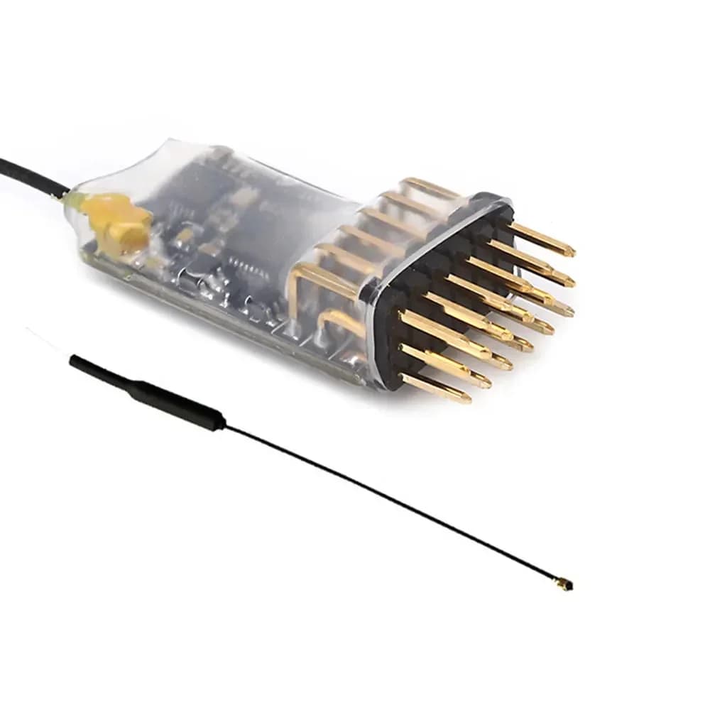 Récepteur PWM 5CH ELRS 2.4G avec antenne en cuivre, Signal Stable longue portée prend en charge ELRS