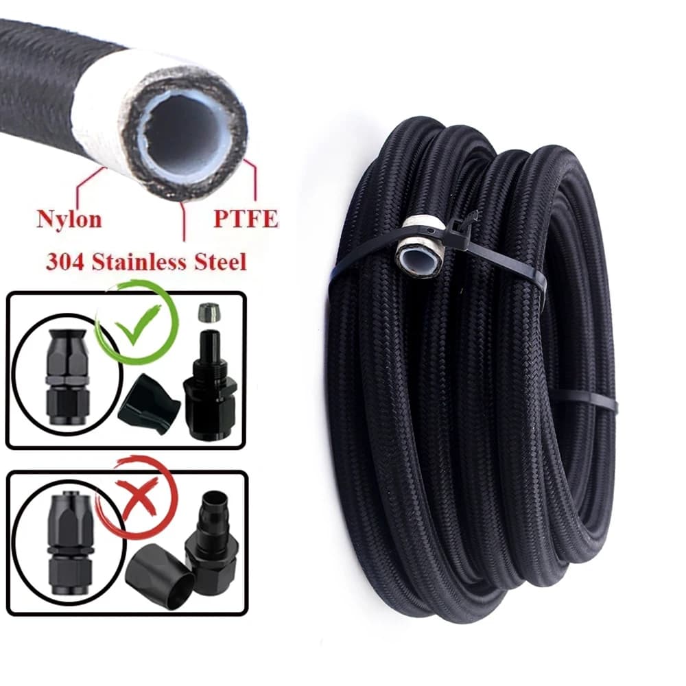 1M/2M/3M/5M AN3 AN4 AN6 AN8 AN10 universel E85 tuyau de carburant huile gaz refroidisseur ligne tuya