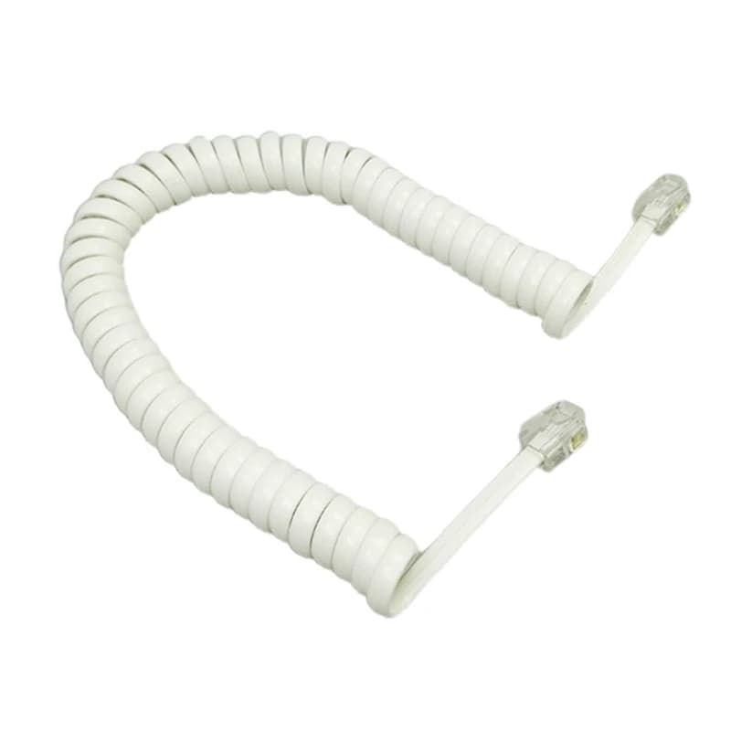 Cordon téléphonique enroulé cordon téléphonique 6FT 4P4C câble combiné téléphone fixe 1.85m livraiso