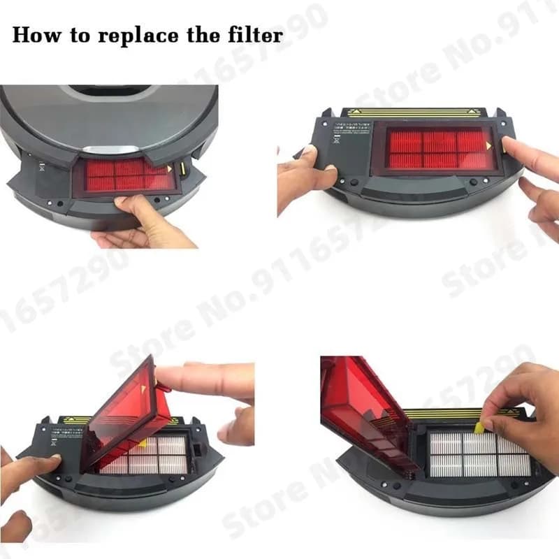 Filtre Hepa pour aspirateur Robot iRobot Roomba série 800 900 860 870 880 890 960 966 980, brosse la