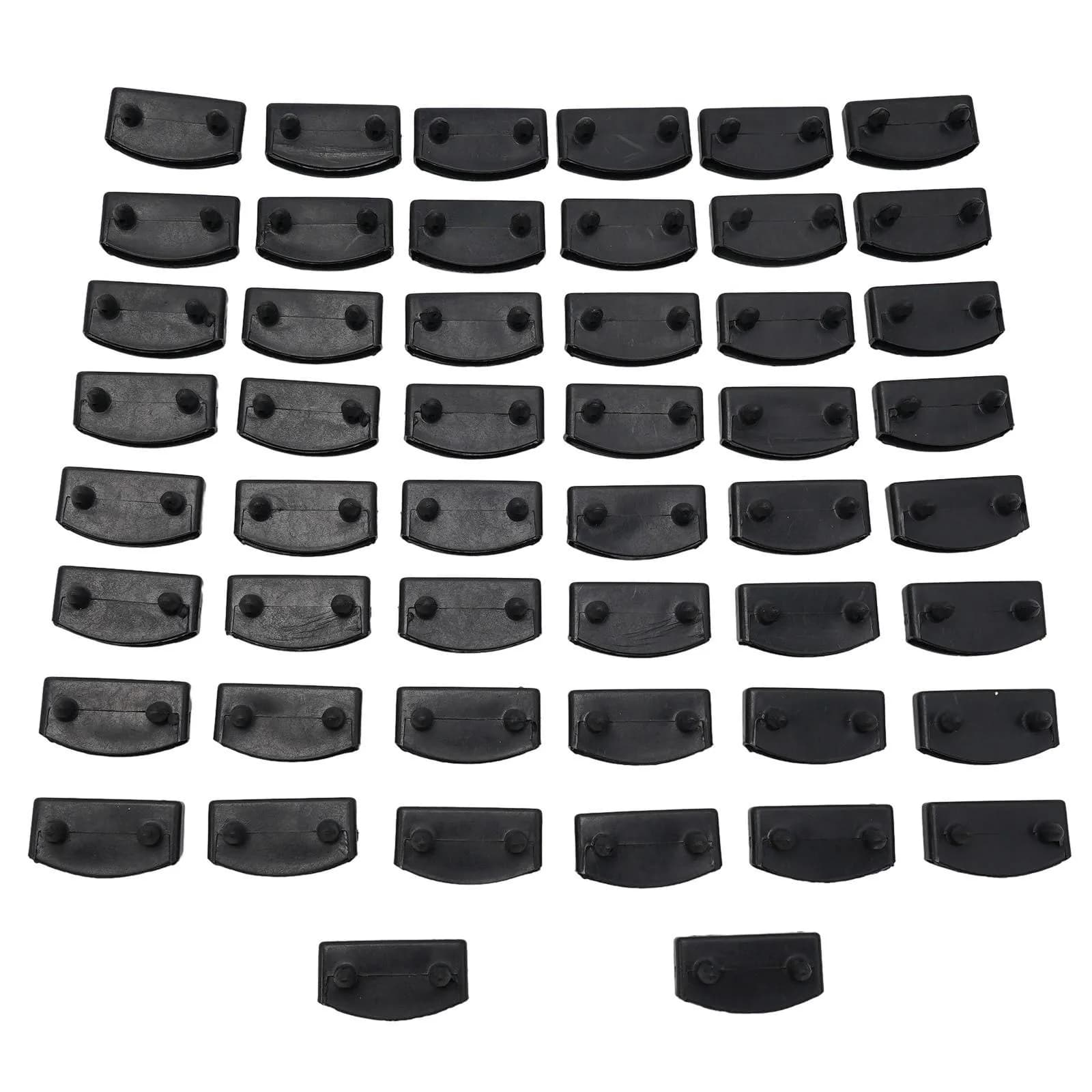 Lamelles de lit en bois de remplacement, supports moyens ou d'extrémité en plastique 55mm, 50 pièces