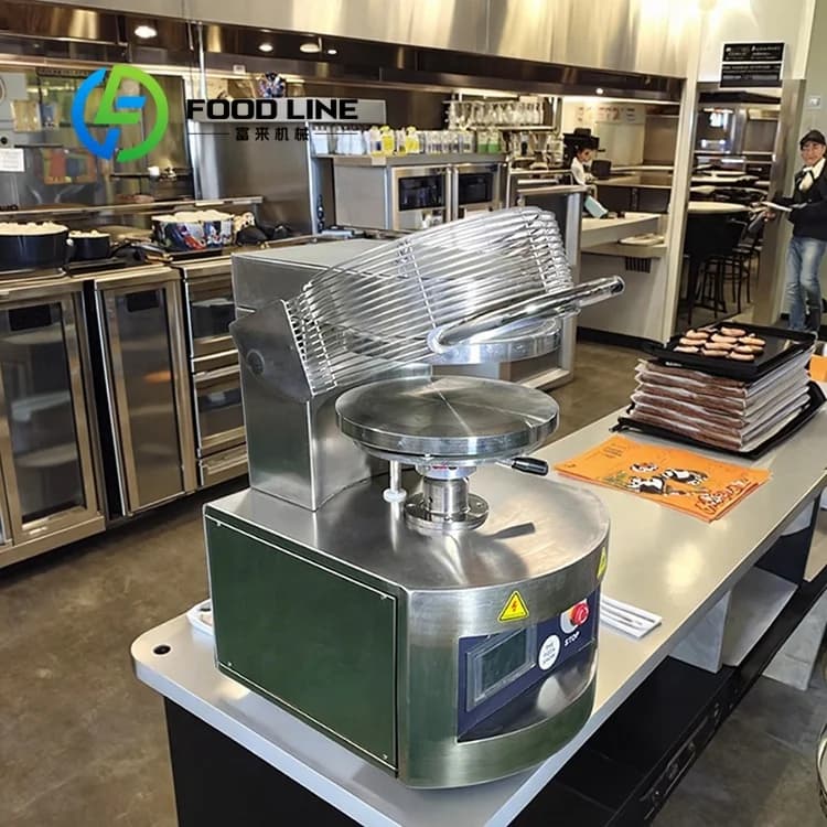 Machine à presser la pâte à pizza 360 pièces/heure, machine à former la pâte à pizza, machine à pres