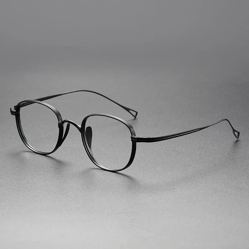 Lunettes à lumière bleue semi-titane, conception carrée ultralégère à monture complète, montures opt